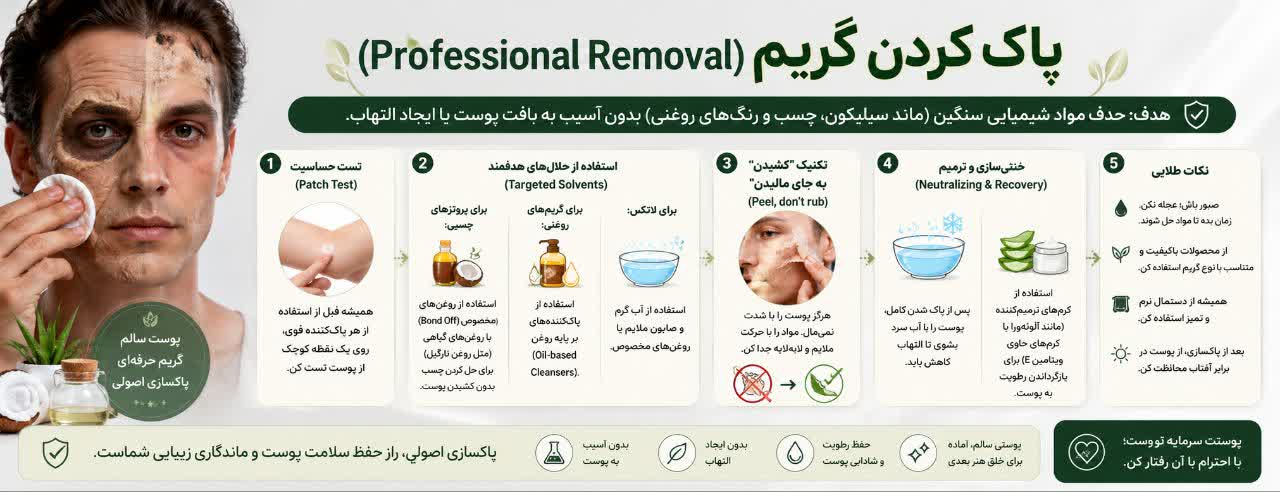 پاک کردن گریم (Professional Removal)